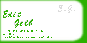 edit gelb business card